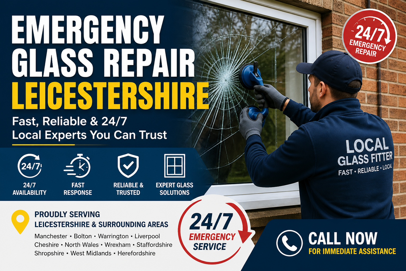 Emergency Glass Repair Leicestershire